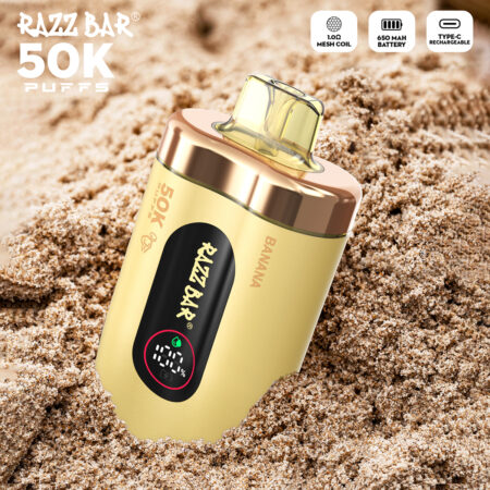 razz bar 50k puff strawberry ice disposable vape pod