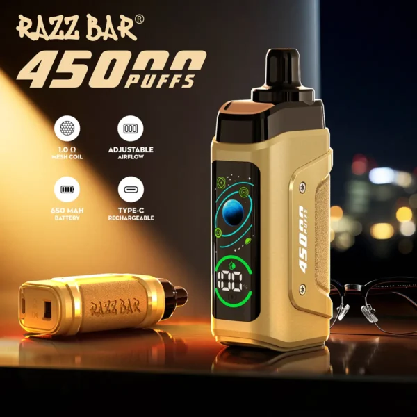 razz bar 45000 puff vape blueberry ice disposable pen