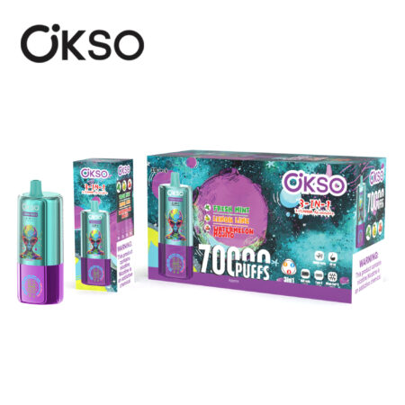 OKSO 3in1 70K Disposable Vape Box Packaging