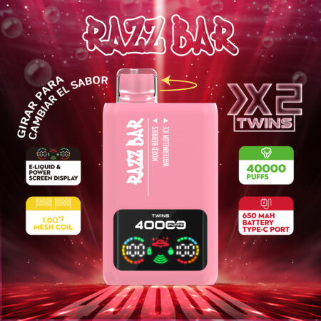 razz bar 40000 lush ice lemon lime twin flavor vape