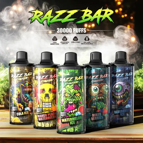 razz bar 30000 blueberry ice disposable vape pen