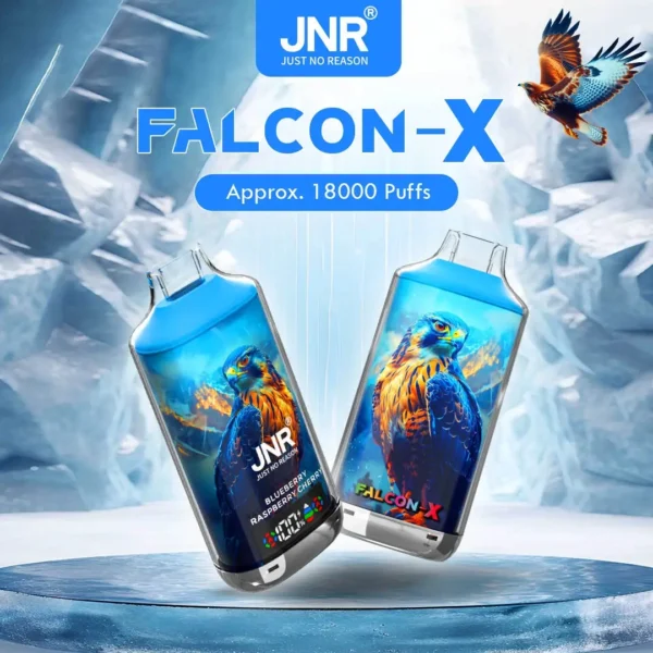 JNR Falcon X 18k disposable vape crystal design