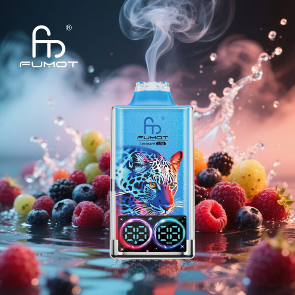 fumot leopard 40000 disposable vape box front view