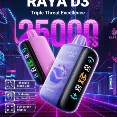 Elfbar D3 raya 25000 puffs rechargeable vape