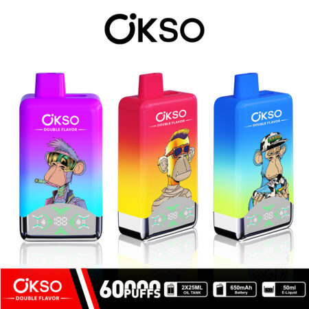 Rechargeable OKSO 60K disposable e-cigarette with Type-C charging