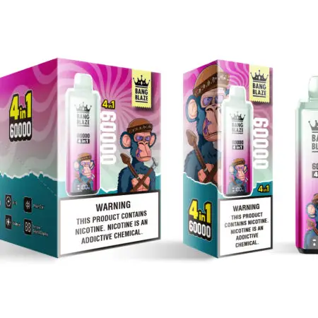 Bang King 60K flavor lineup disposable vape box
