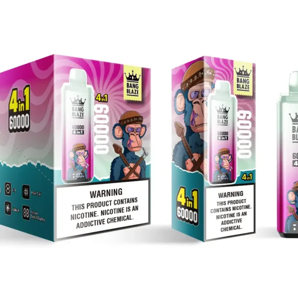Bang King 60K flavor lineup disposable vape box
