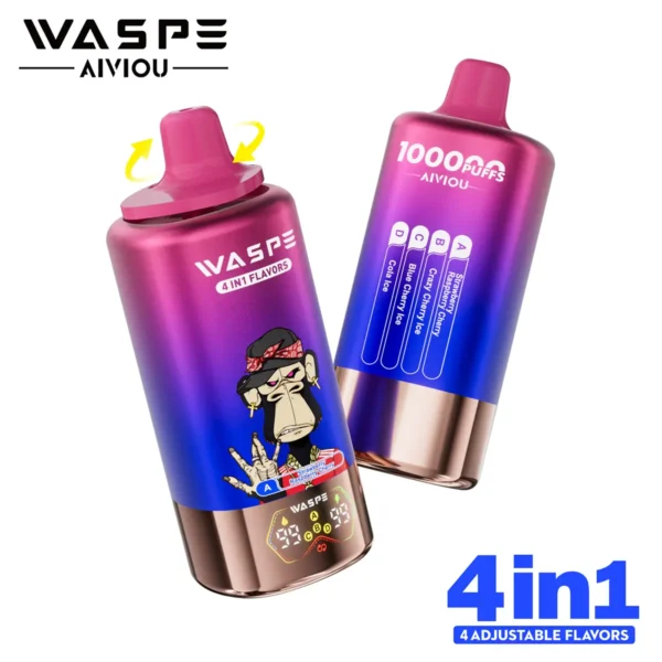WASPE 100K vape LED display rechargeable