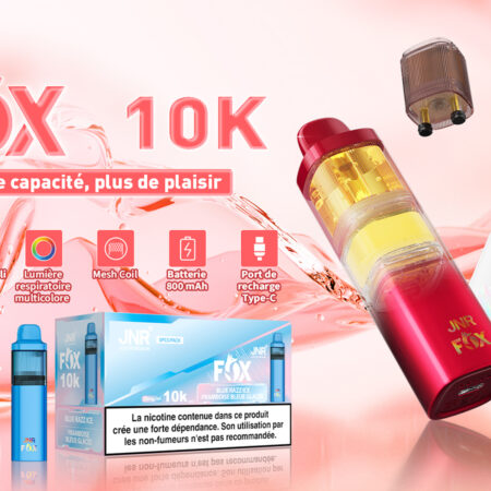 Pod kit puff jnr fox 10k rechargeable