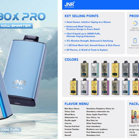 JNR Mega Box Pro 50k Flavor Selection – 20 Options