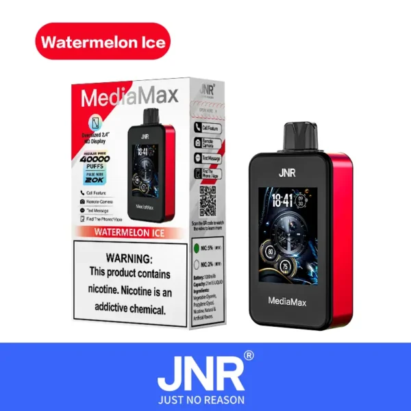 Jnr mediamax puff 40k rechargeable vape pen