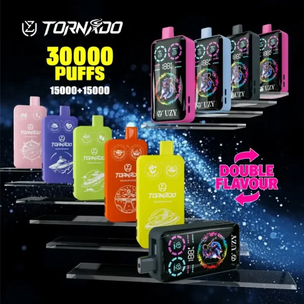 UZY 30K Dual Mesh Coil Disposable Vape Close-up