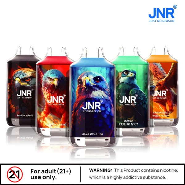 JNR puff falcon 16000 Crystal vape design