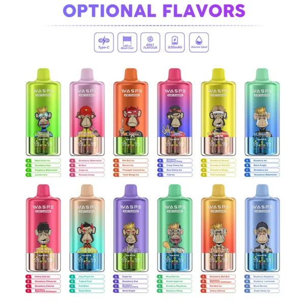 Vaper WASPE 100000 puff quad flavor vape