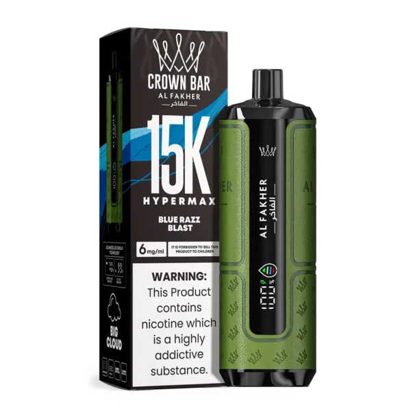 Crown Bar Al Fakher 15k disposable vape 45 flavors