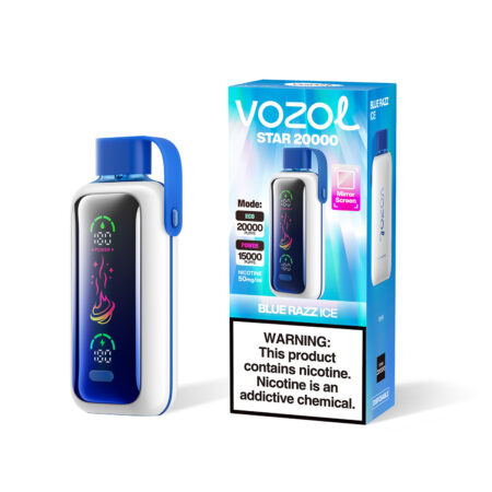 Vozol Star 20K Blue Razz Ice Flavor