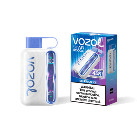 Vozol Star 40K Blue Razz Ice Flavor Vape