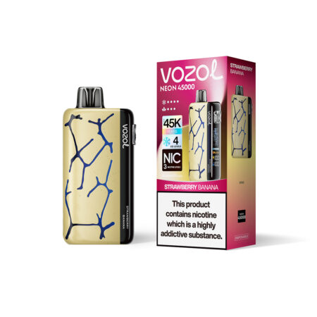 Vozol NEON 45K Rechargeable Type-C Vape – Grape Ice Edition