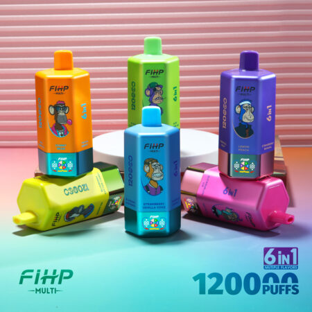 FIHP 120000 puff disposable vape with dual mesh coil