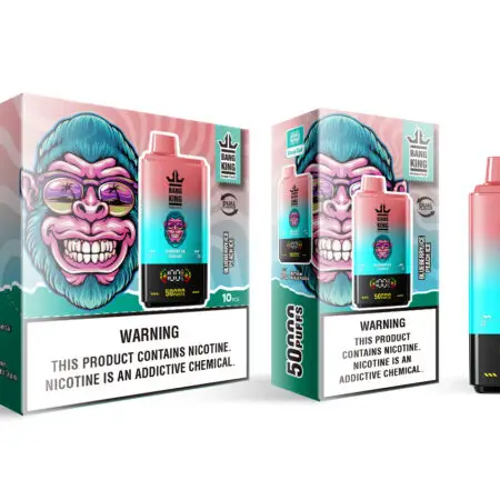 bang king Puff 50k vape box with Type-C charging