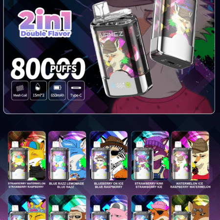 Airmez FOX 80K Disposable Vape 80000 Puffs Dual Flavor