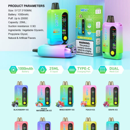 MRVI 20K Rechargeable E-Cigarette side view