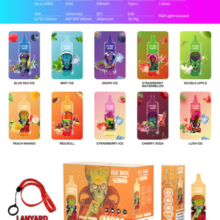 ELF BOX RGB 14000pro with lanyard attachment