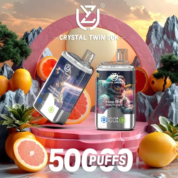 UZY 50K Double Flavor Rechargeable Vape with LED Display